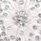 1.75" Starburst Rhinestone Brooch Silver Elegant Pin for Dresses, Gift Boxes & DIY Decor